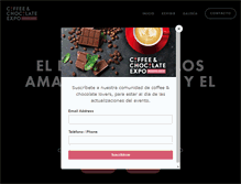 Tablet Screenshot of coffeeandchocolateexpo.com